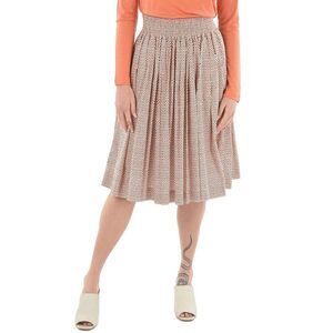 Woolrich Womens  Patterned Flared Skirt